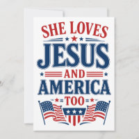 Elle aime Jésus et l'Amérique aussi