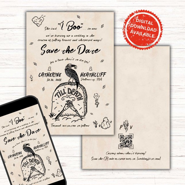 Invitation Elle dit que je livre jusqu'à la mort et au-delà M (Créateur téléchargé)