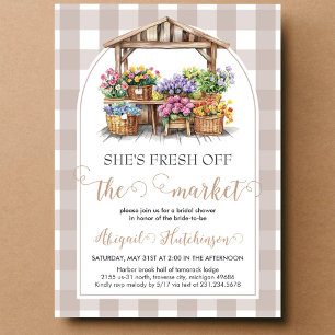 Invitation Elle est fraîche de la douche de nubilée du Marché
