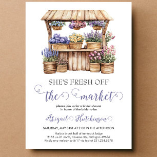 Invitation Elle est fraîche de la douche de nuptiale du March
