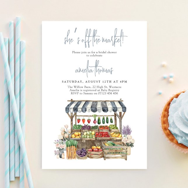 Invitation Elle est fraîche de la Fête des mariées du marché (Créateur téléchargé)