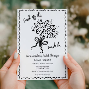 Invitation Elle est fraîche de la Fête des mariées du marché