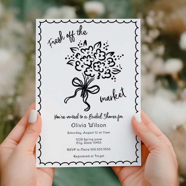 Invitation Elle est fraîche de la Fête des mariées du marché (Créateur téléchargé)