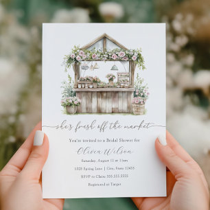 Invitation Elle est fraîche de la Fête des mariées du marché