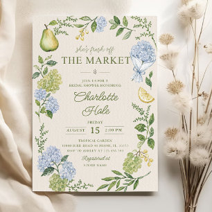 Invitation Elle est fraîche de la mariée sous la douche March