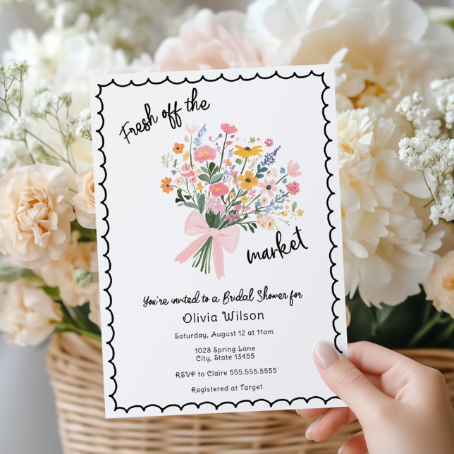 Invitation Elle est Fraîche du Marché Baby Shower (Créateur téléchargé)