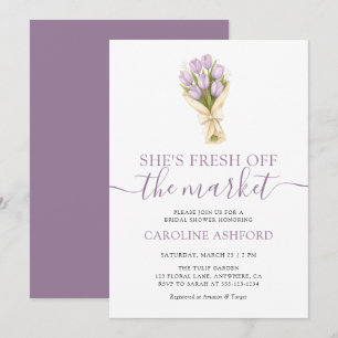 Invitation Elle est fraîche du marché Enterrement de vie de j