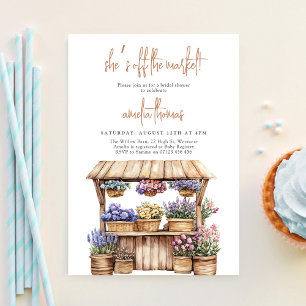 Invitation Elle est Fraîche du Marché Shower de Mariée 