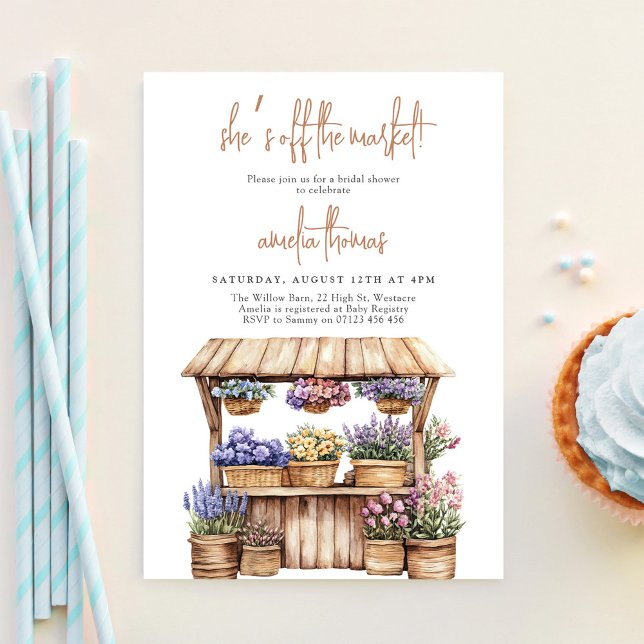 Invitation Elle est Fraîche du Marché Shower de Mariée  (Créateur téléchargé)