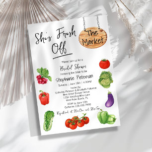 Invitation Elle est fraîche hors de la Fête des mariées d'aff