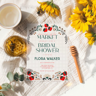 Invitation Elle est fraîche hors du marché Fête des mariées A