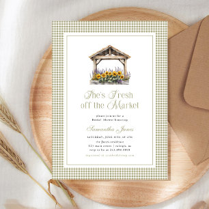 Invitation Elle est fraîche sur le marché Floral Bridal Showe