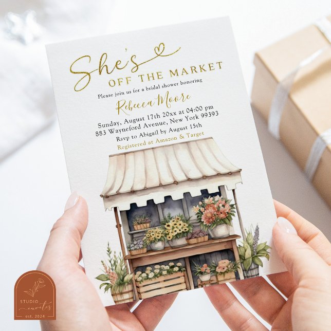 Invitation Elle est hors du marché Baby Shower (Créateur téléchargé)