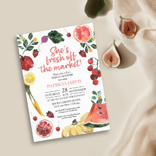 Invitation Elle est hors du Marché Bridal Shower du Marché de
