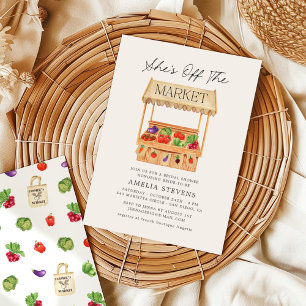 Invitation Elle est hors du marché Fête de douche de mariage