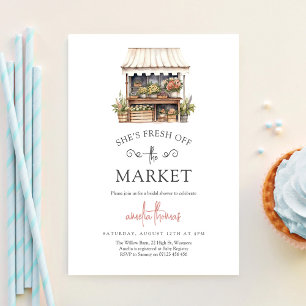 Invitation Elle est hors du marché Fête de douche de mariage