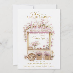 Invitation Elle est hors du marché Fleurs sauvages Enterremen