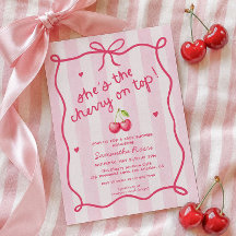 Elle est la Cerise sur le Haut Baby Shower