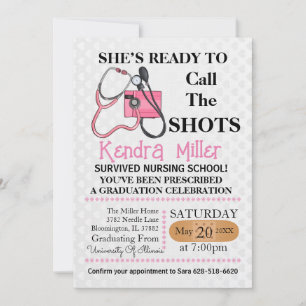 Invitation Elle est prête à appeler les chaussures