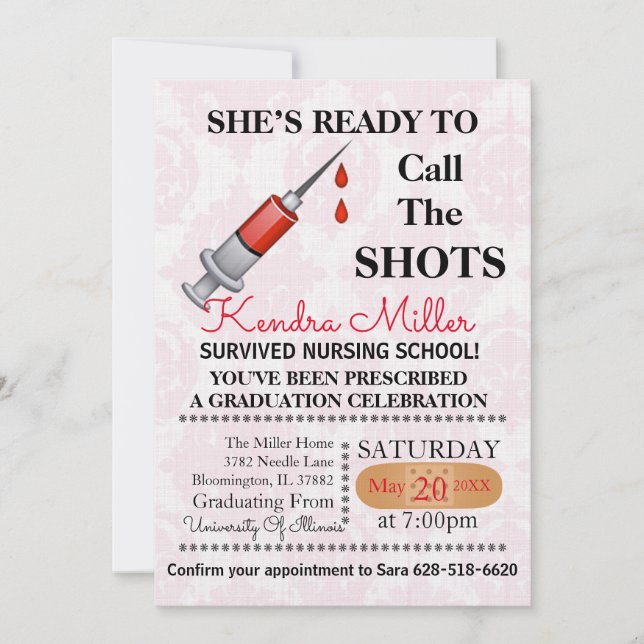 Invitation Elle est prête à appeler les chaussures pour obten (Devant)