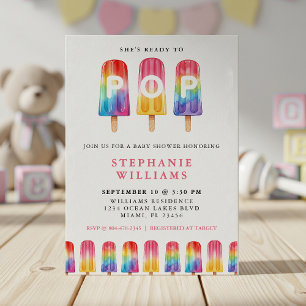 Invitation Elle est prête à faire du Baby shower d'été popula