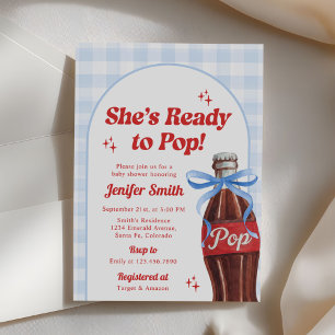 Invitation Elle est prête à faire éclater la Baby Shower au s