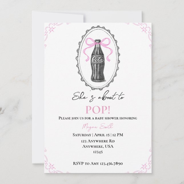 Invitation Elle est sur le point d'EXPLOSER ! (Devant)