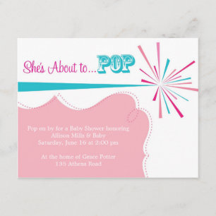 Invitation Elle est sur le point d'inviter des Baby showers P