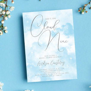 Invitation Elle est sur un Nuage de Rêve Neuf Mariage