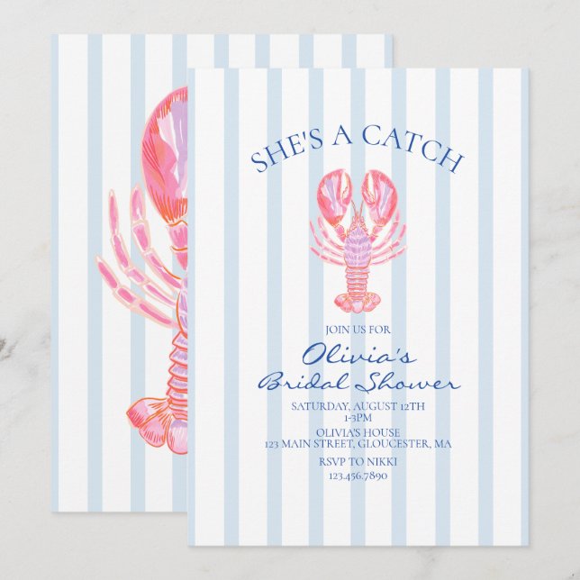 Invitation Elle est un Atout Réception de Mariage Préparatoir (Devant / Derrière)