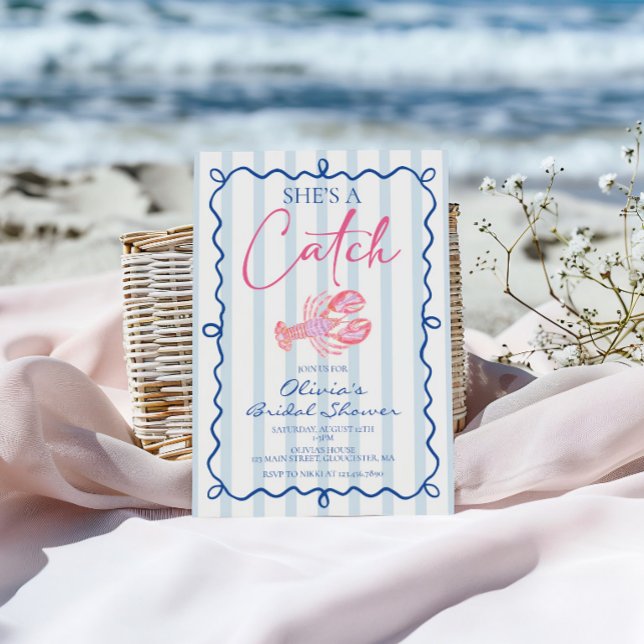 Invitation Elle est un Poisson Idéal Fête de Fiançailles Prép (Créateur téléchargé)