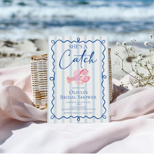 Invitation Elle est un Poisson Idéal Fête de Fiançailles Prép