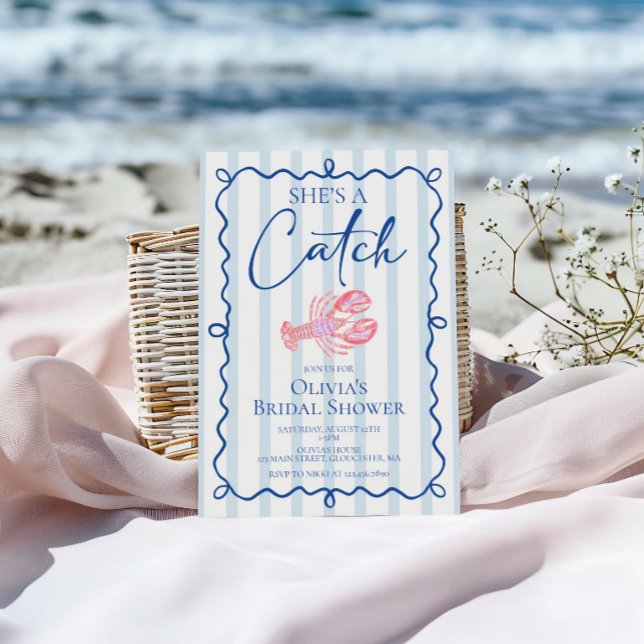 Invitation Elle est un Poisson Idéal Fête de Fiançailles Prép (Créateur téléchargé)