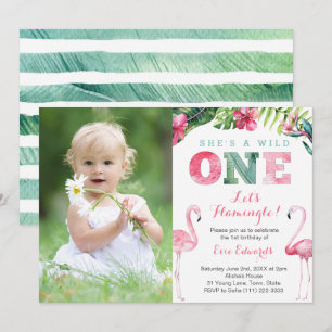 Invitation elle est une sauvageonne, Flamant Rose pour 1er An