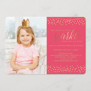 Invitation Elle Feuille une ANNIVERSAIRE DE ENFANT un peu éti