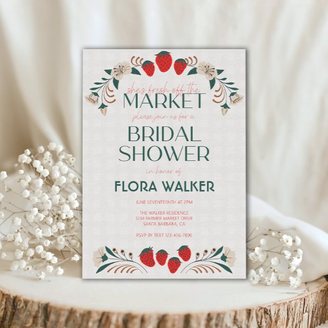 Invitation Elle n'a plus la Fête des mariées du marché (Créateur téléchargé)