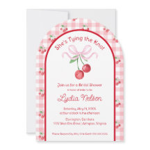 Elle noue la mariée cerise Coquette