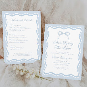 Invitation Elle noue le noeud Bachelorette Bachelorette Party