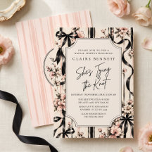 Elle Noue le Nœud Mariage Vintage Bow Shower de Ma