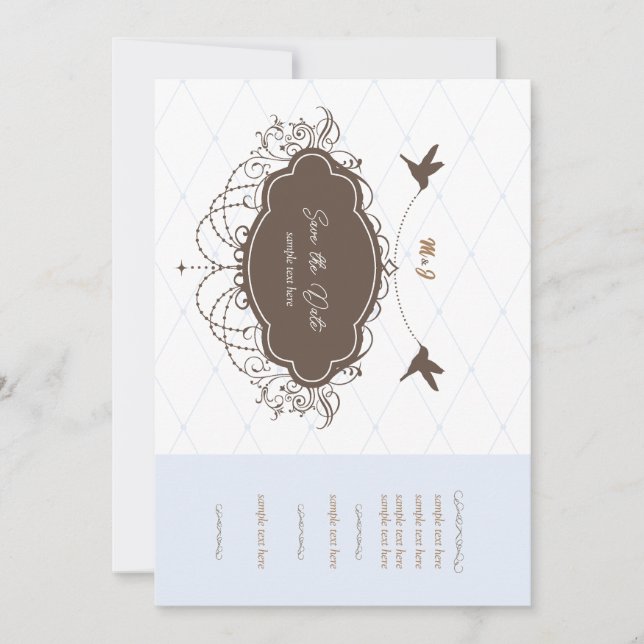 Invitation Ellegant faire part de mariage (Devant)