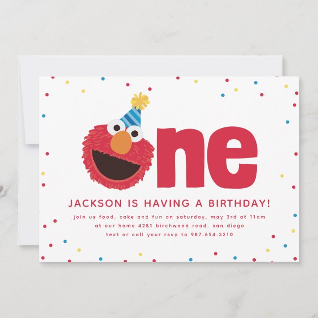 Invitation Elmo One (Devant)