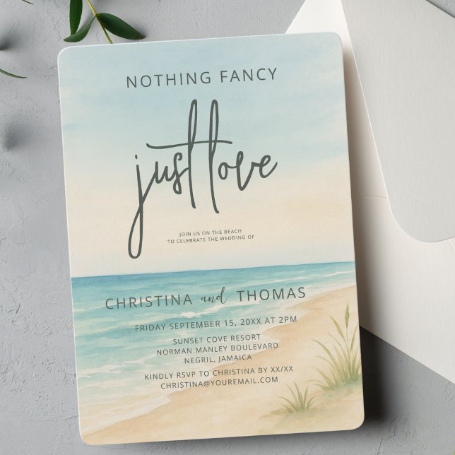 Invitation Elopement Beach Wedding (Créateur téléchargé)