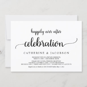 Invitation Elopement, Heureusement Jamais Après La Célébratio