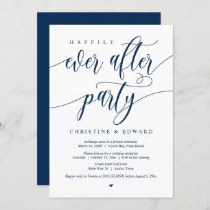 Invitation Elopement, Heureusement Jamais Après La Fête, Navy