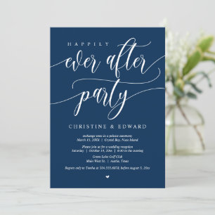 Invitation Elopement mariage, Heureusement Jamais Après La Fê