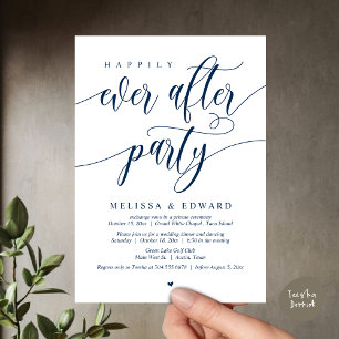 Invitation Elopement mariage, Heureusement Jamais Après La Fê