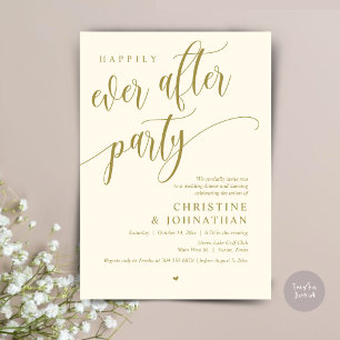 Invitation Elopement mariage, Heureusement Jamais Après La Fê