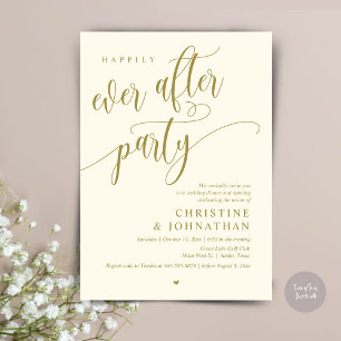 Invitation Elopement mariage, Heureusement Jamais Après La Fê