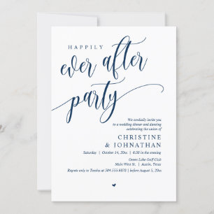 Invitation Elopement mariage, Heureusement Jamais Après La Fê