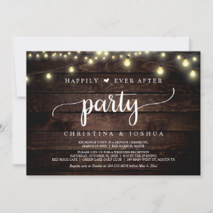 Invitation Elopement mariage, Heureusement Jamais Après La Fê